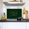 Tekstwolkje - Donkergroen - BLAH BLAH BLAH Inductie beschemer met haakjes klein -sfeer2