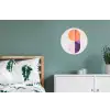 Cirkels - Abstract - Paars Wandcirkel aluminium klein -slaapkamer