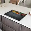 Kruiden - Beton - Lepels Inductie beschermer vinyl 3mm klein -sfeer8