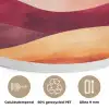 Abstract - Landschap - Golven Akoestische PET Vilt - Rond klein -closeup_NL