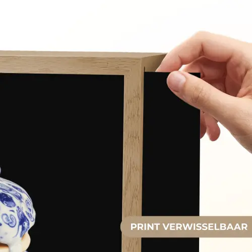 Pannenkoeken - Blauwe Bessen - Bord Light Box met batterij (Wandlamp) middel -USP_websiteprintNL