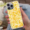 Bladeren - Takken - Geel Hoesje iPhone 16 Pro Max met koord klein -sfeer3