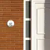 Wit met palmblad - Traditioneel Naambord Rond klein -sfeer3-rond-XS