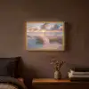 Zonsondergang - Zee - Strand - Duinen - Natuur Light Box met batterij (Wandlamp) middel -sfeer4