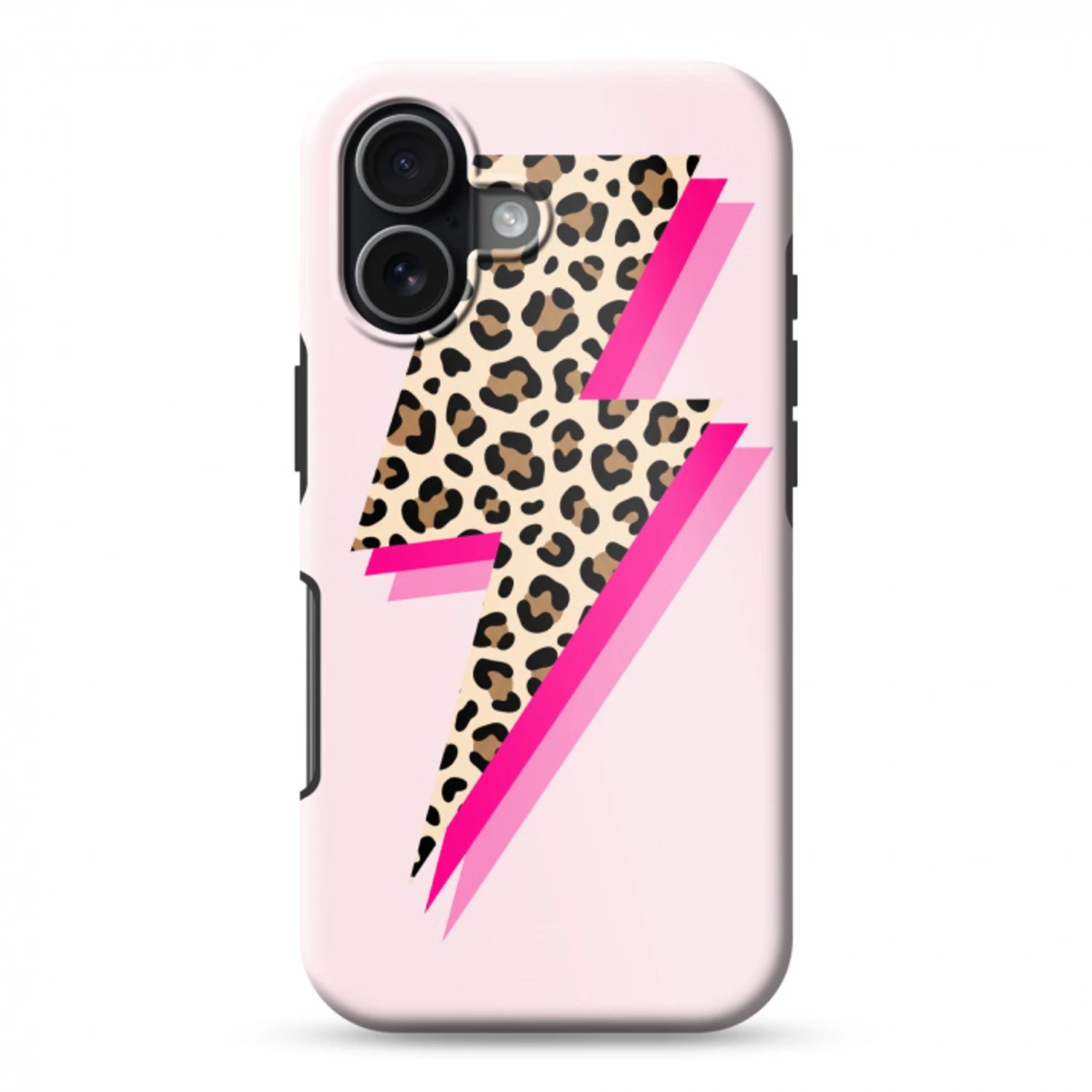 Stippen - Roze - Bliksem Toughcase MagSafe Apple iPhone 17 klein -3d
