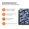 Botanisch - Patroon - Blauw Inductie beschermer vinyl 3mm klein 276 -zzzzzzz-td-ups