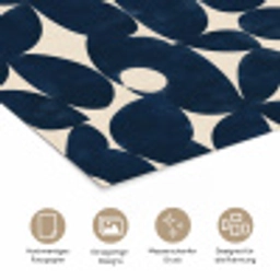 Modern - Geometrisch - Blauw poster papier klein 62 -tcloseup_DE