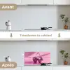 Glitter - Discobol - Roze - Kersen keuken achterwand spatscherm klein -voor_na_FR