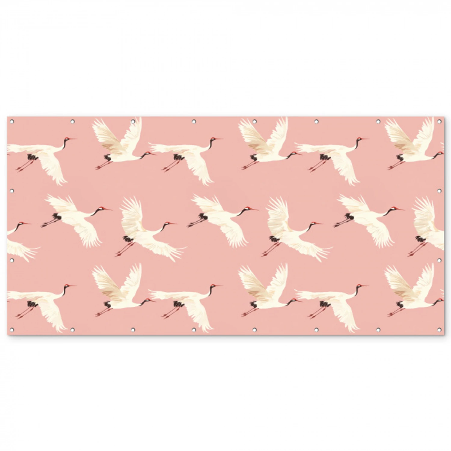 Modern - Kraanvogels - Roze Balkonbeschermer Duitsland klein 596 -zz_3d