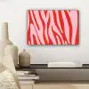 Zebraprint - Roze - Rood - Dierenprint canvas 2cm klein -sfeer6