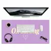 Oh darling - Hart - Paars Muismat XXL klein -3d