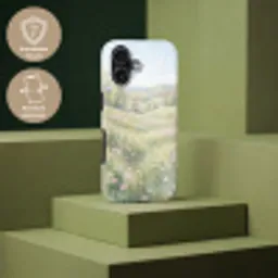 Bloemen veld - Bloemen - Groen Toughcase MagSafe Apple iPhone 17 klein -USP_PrintM_DE