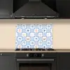 Zee - Sfeer- Mozaïek - Blauw keuken achterwand spatscherm klein 900 -sfeer1