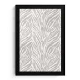 Zebra - Motief - Grijs fotolijst zwart zonder passe partout klein 224 -3d