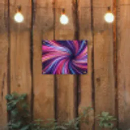 Abstract - Swirl - Futuristic - Neon tuinposter los doek klein -sfeer1