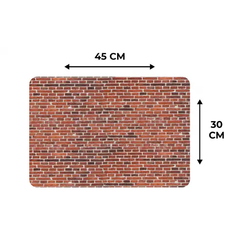 Muur - Bakstenen - Versleten - Voegen Placemat vinyl groot 368 -specs