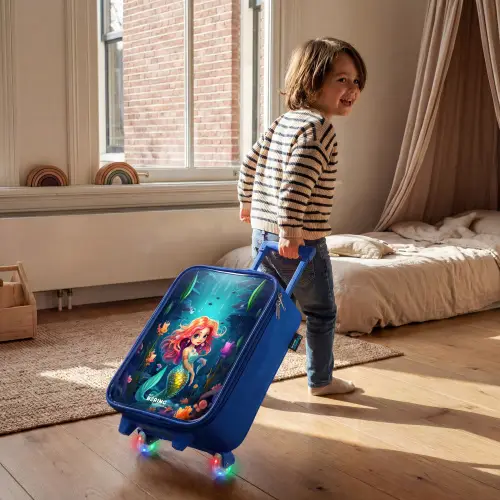 Koraal koningin Kinderkoffer - Blauw klein -sfeer1