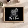 Gin en tonic - Glas - Limoen - Ijsblokjes Dienblad Rechthoek middel -USP_Formaat