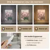 Bloemen - Paars - Wazig Light Box met kabel (Tafellamp) klein -USP_lichtkleurNL