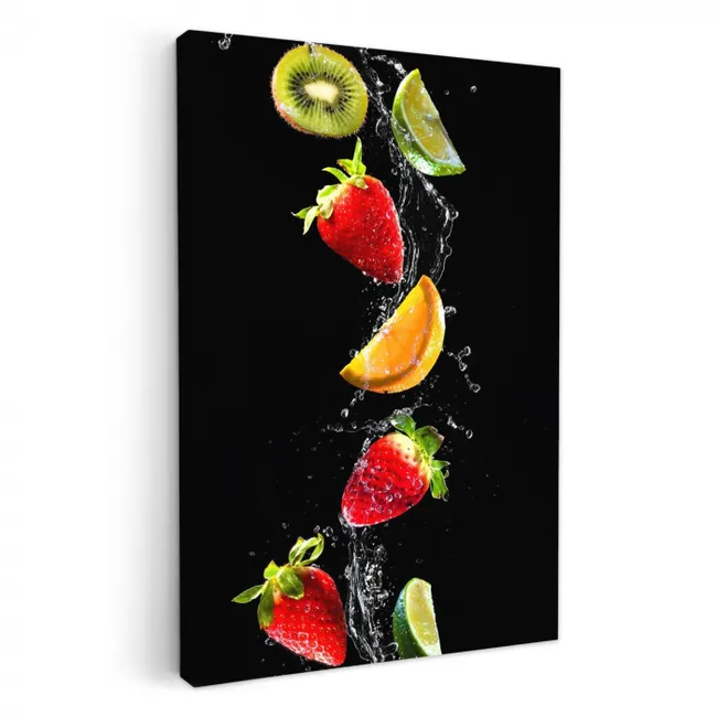 Fruitige Waterdans KitchenYeah - Keuken - Canvas klein -3d