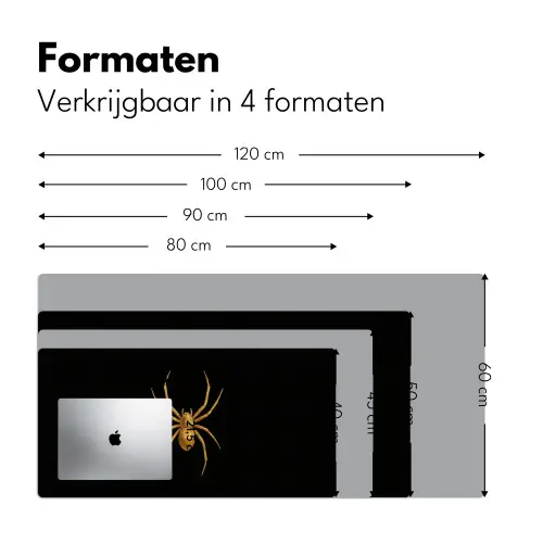 Spin - Goud - Minimalistisch - Poten Muismat XXL klein -sfeer5