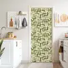 Modern - Grafisch - Groen deurposter klein 289 -sfeer5