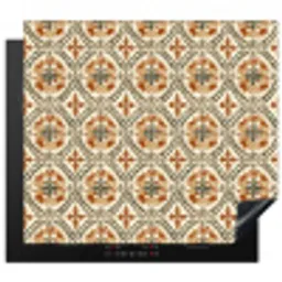 Elegant - Antiek - Kleurrijk Inductie beschermer vinyl 3mm middel 274 -3d