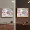 Bloemen - Tunnel - Abstact - 3D effect Light Box met batterij (Wandlamp) middel -sfeer3