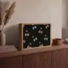 Patroon - Kersen - Goud - Chrome Light Box met batterij (Wandlamp) middel -sfeer2