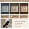 Abstract - Marmer - Wit - Bruin - Marmerlook Light Box met batterij (Wandlamp) middel -USP_lichtkleurNL