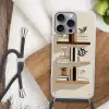 Plankjes - Boeken - Vaasjes - Planten Hoesje iPhone 16 Pro Max met koord klein -sfeer4