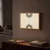 Geometrische bogen - Minimalistisch - Symmetrisch Light Box met batterij (Wandlamp) middel -sfeer1