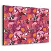 Zomer - Vlinder - Donker - Roze Textielframe zwart klein 947 -3d