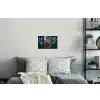 Uil - Mozaïek - Maan - Nacht Muursticker klein -slaapkamer
