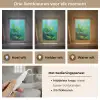 Bladeren - Groen - Schilderij - Abstract Light Box met kabel (Tafellamp) klein -USP_lichtkleurNL