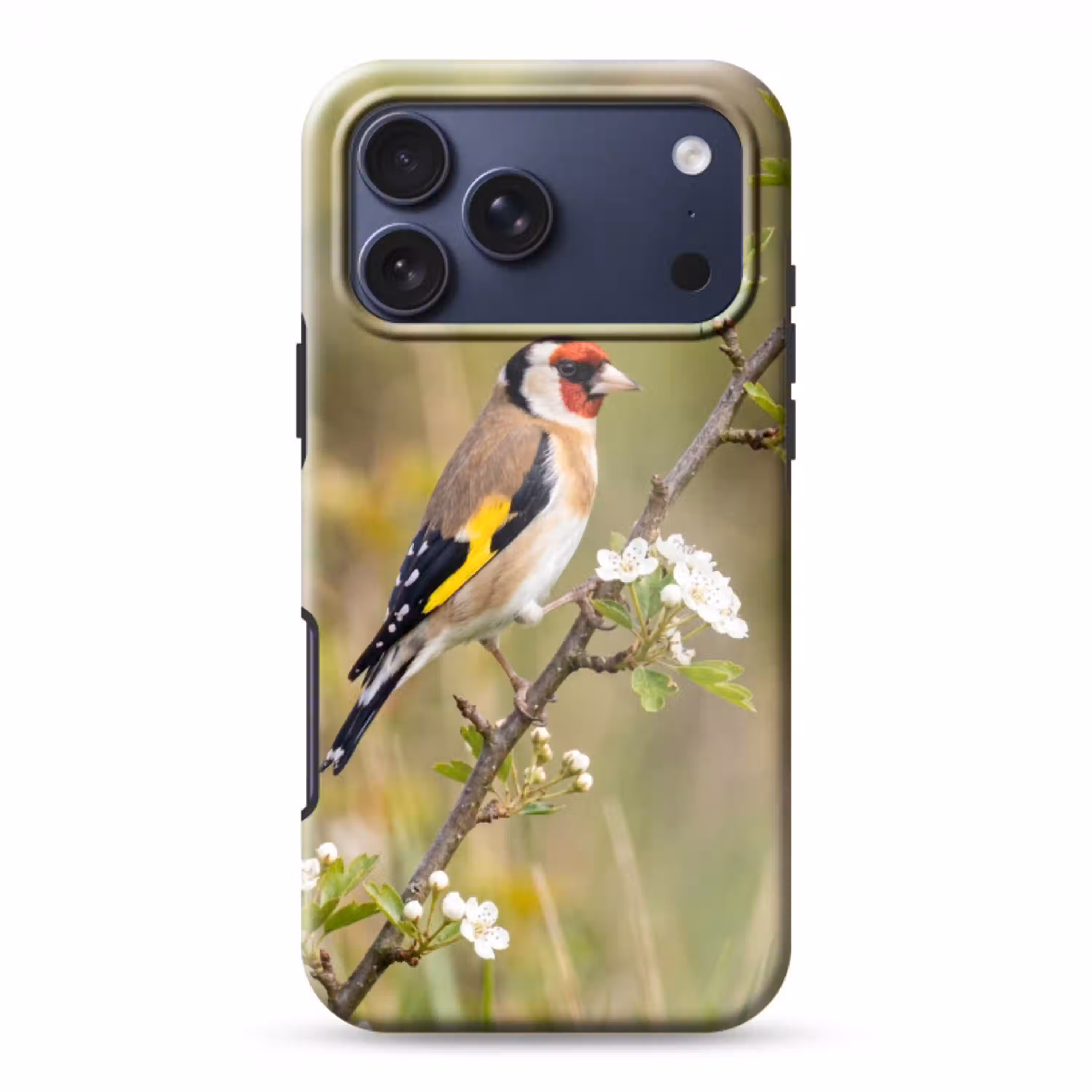 Putter - Bloesem - Lente - Natuur - Kleurrijk Toughcase MagSafe Apple iPhone 17 Pro Max klein -3d