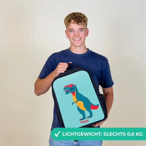 Coole T. rex met zonnebril Rugzak - Zwart middel -sfeer7_NL