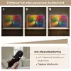 Boom - Kleurrijk - Modern - Abstract Light Box met batterij (Wandlamp) middel -USP_dimbaarNL