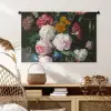 Stilleven met bloemen in een glazen vaas - Schilderij van Jan Davidsz. de Heem Wandkleed katoen middel -sfeer5