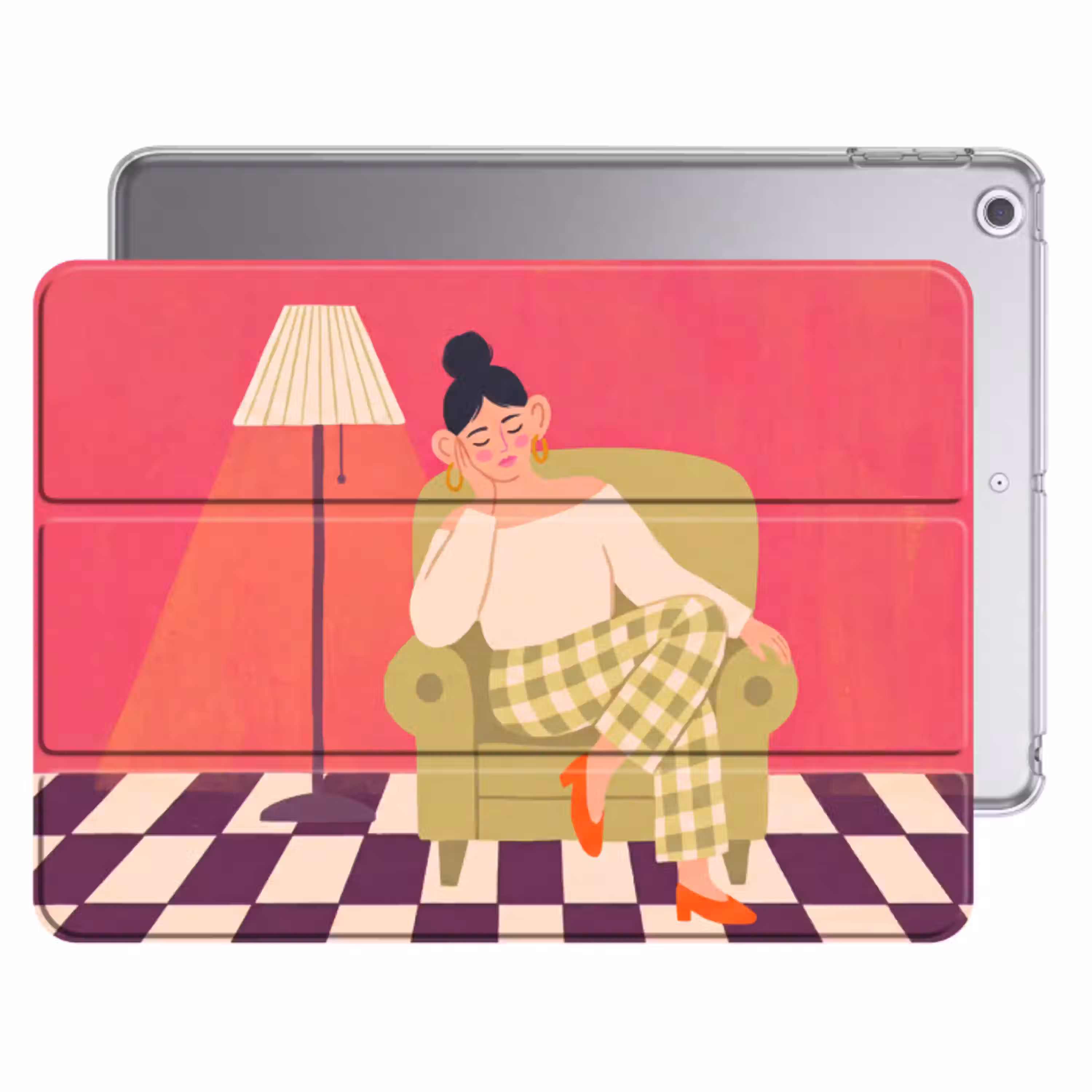 Vrouw - Rust - Interieur - Modern - Kunst Apple iPad 2017 middel -threedimensional_3d_global