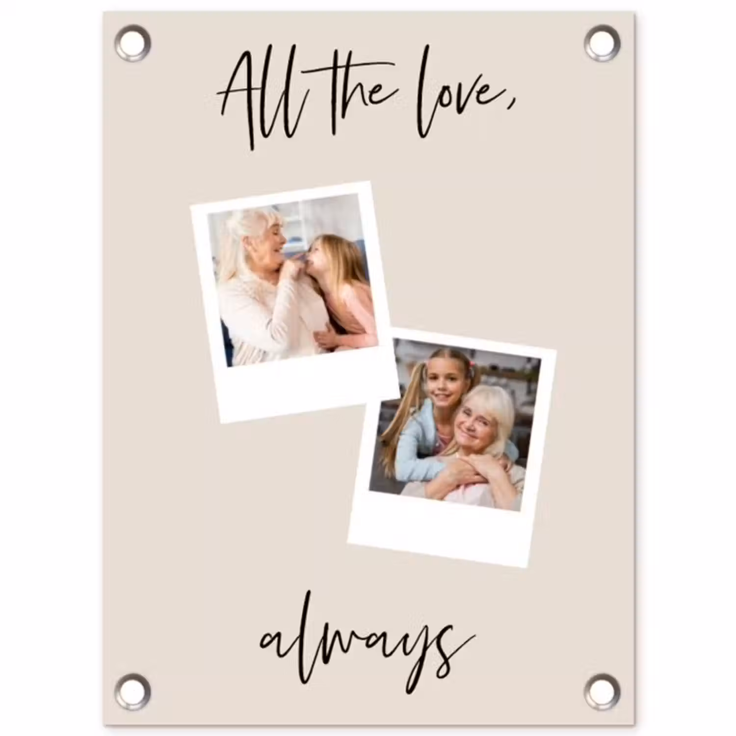 Gepersonaliseerde tuinposter - All The Love, Always