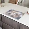 Penseelstreken - Schilderij - Beige Inductie beschermer vinyl 3mm klein -sfeer8