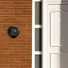 Zwart verftextuur - Klassiek Naambord Organisch middel -sfeer3