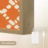 Oranje - Ruitpatroon - Wit Light Box met batterij (Wandlamp) middel 907 -USP_websiteoplaadbaarNL
