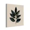 Laurierbladeren - Bloemknoppen - subtiel aluminium wit klein -3d