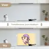 Pinguïn - Rolschaatsen - Geel - Energiek keuken achterwand spatscherm klein -voor_na_NL