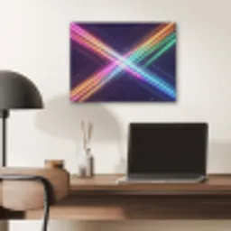 Kruisen - Lasterstralen - Neon PET vilt klein -sfeer5
