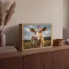 Koe - Bloemen - Weiland Light Box met batterij (Wandlamp) middel -sfeer2