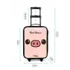 Kawai - Varken - Roze Kinderkoffer - Zwart klein -productfoto_formaten