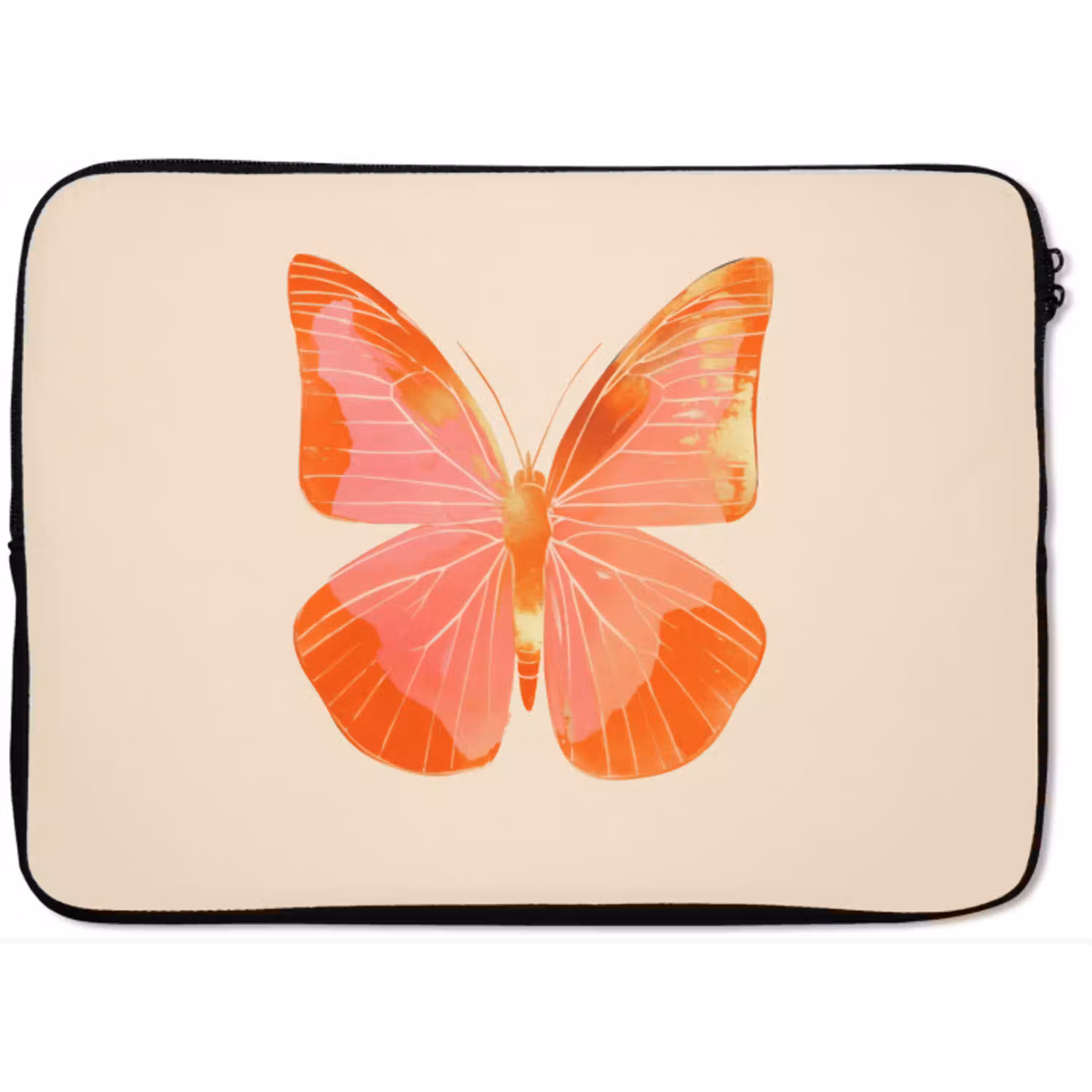 Vlinder - Minimalistisch - Roze laptophoes neopreen klein -zkaufland3dotto